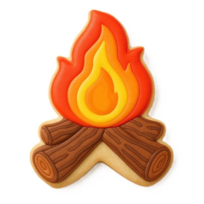 Campfire fire 4'' Cookie Cutter Metal gallery