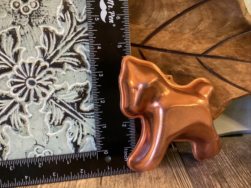 Copper 4 1/2" Pony Horse Cookie Cutter SINGLE Jello Mold Shabby Retro Brady gallery