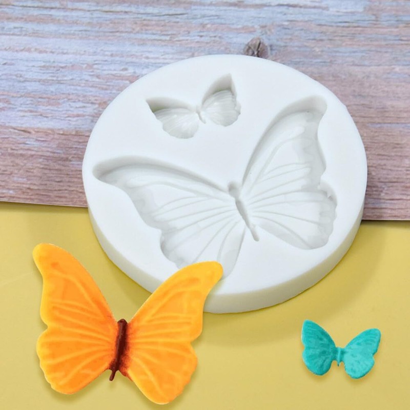4 Pcs Butterfly Silicone Molds Mini Butterfly Fondant Mold Cute Soap Epoxy Resin gallery