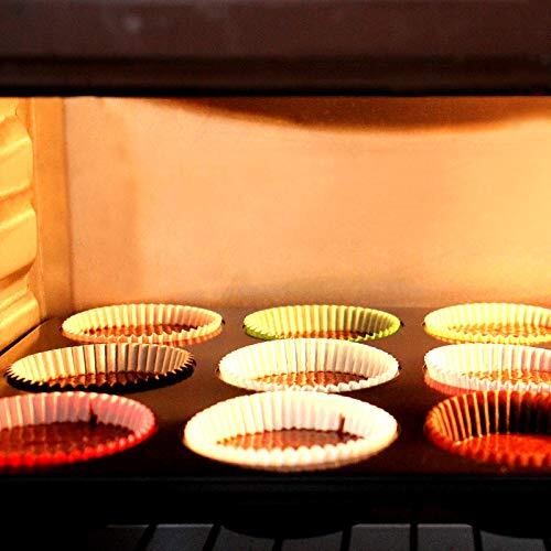 200 Pcs Natural Cupcake Liners Non-Stick Greaseproof Muffin Liners for Baking gallery