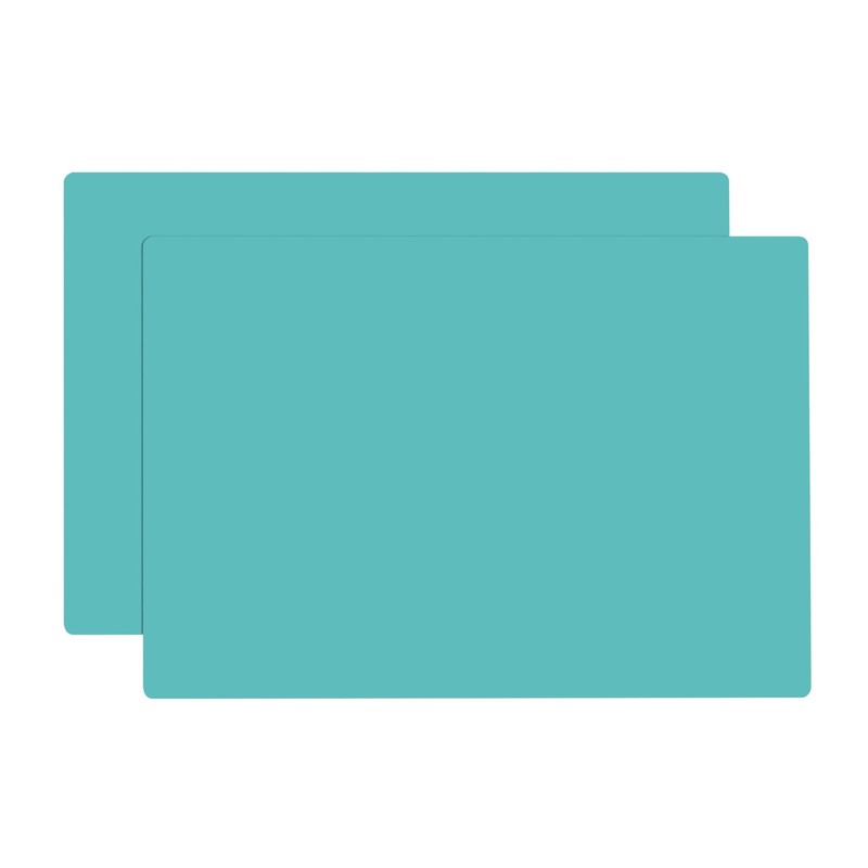 YACEYACE Silicone Mats, 2Pcs 15.7″x 11.8″x 0.03″ Green 11.8″,
