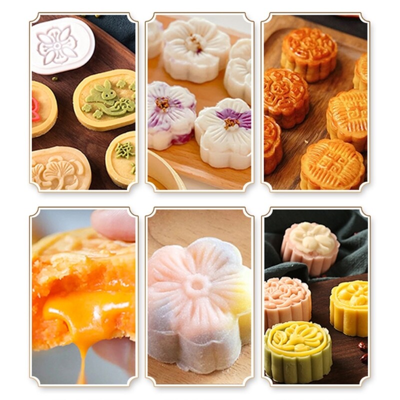Crab Mooncake Mold 20g DIY Hand Pressure Fondant Moon Cake Mould with Stamps gallery