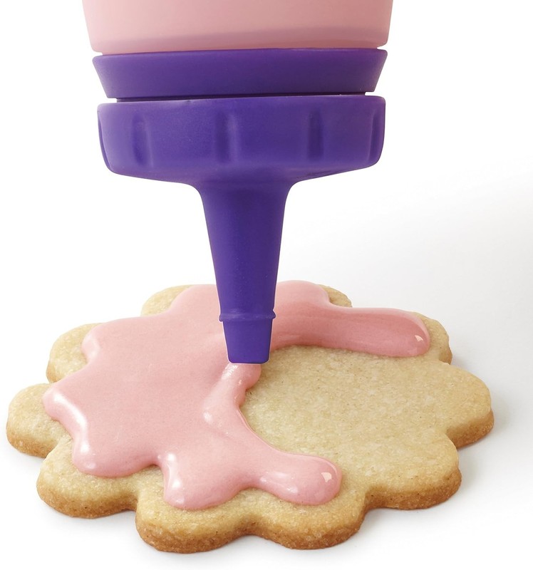 Microwaveable Silicone Icing Bottle with 2 Decorating Tips - 6 oz Capacity gallery