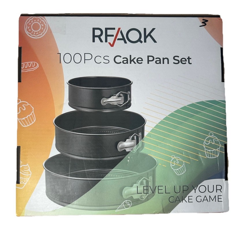 RFAQK 100 Pc Cake Pan Set gallery