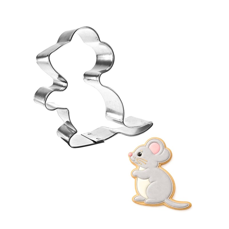 Mouse Cookie Cutter 3” Metal Farm Rodent Cats – Made in the USA
