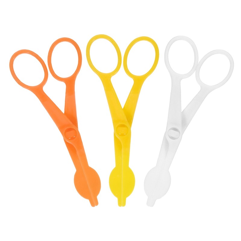 3 Pcs Flower Lifter Cake Decorating, 5.1 x 2.2 Inch, White/Yellow/Orange