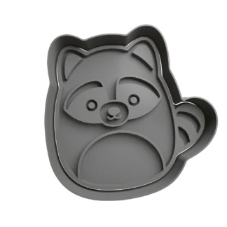 Squishmallows Rocky Racoon Cookie Cutter