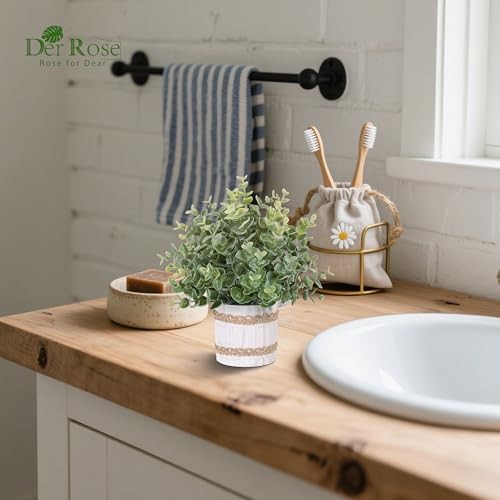 4 Pack Farmhouse Fake Plants Artificial Plants for Home Kitchen Office 4-grey gallery