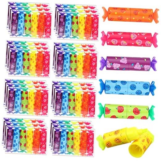 144 Pcs Mini Highlighter Candy Pastel Highlighter for Student 6 Color Fruit