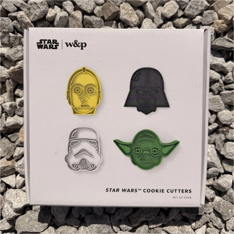 W&P Star Wars Cookie Cutters Set of 4 Darth Vader Yoda C-3PO Stormtrooper