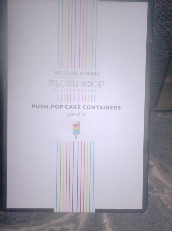 Set of 12 WILLIAMS SONOMA FLOUR SHOP PUSH TOP CAKE CONTAINERS NEW