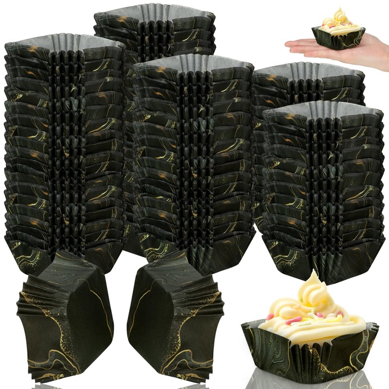 350 Pcs Square Mini Cupcake Liners Disposable Brownie Baking Pan Liners 1.77 …