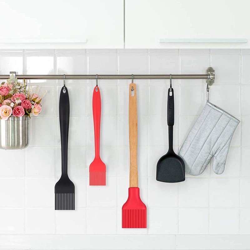 SURDOCA Silicone Pastry Basting Brush - 2Pcs 10 10.1“+8.2", Black gallery