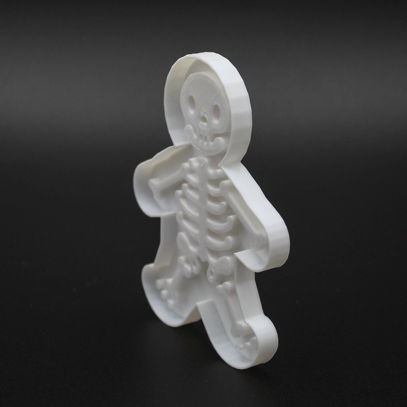 Skeleton Gingerbread Cookie, Fondant, Playdough Cutter gallery
