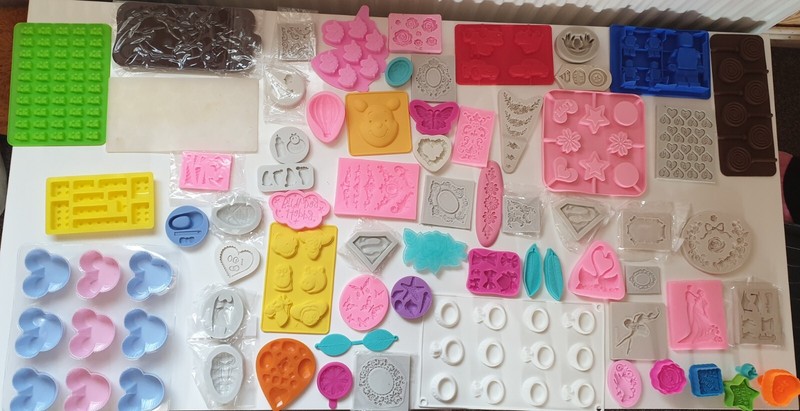 Silicone Mould for DIY Baking, Ice, Chocolate, Soap Various Molds huge bundle