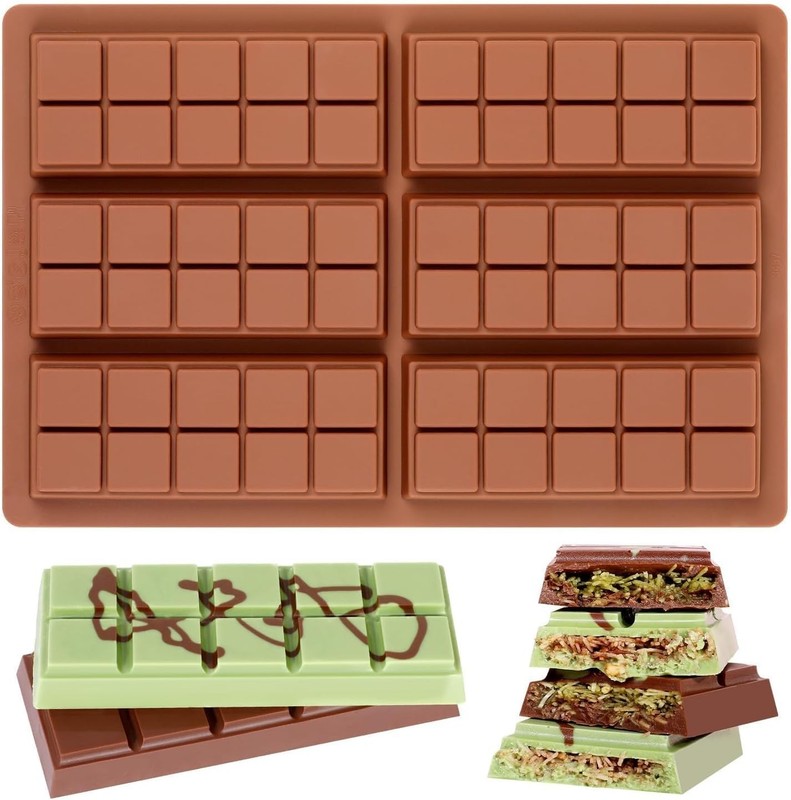 Chocolate Bar Mold - Non-Stick Chocolate Molds, Food Grade Silicone Deep Mold... gallery