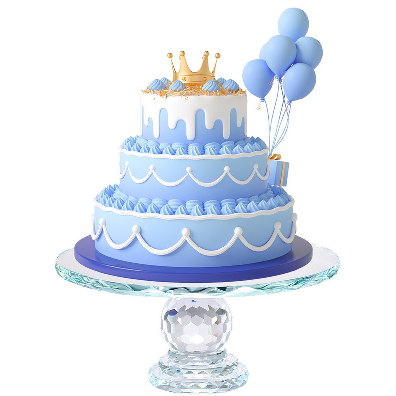 11in Crystal Cake Display Stand Glass Fruit Plate Wedding Birthday Display Plate gallery