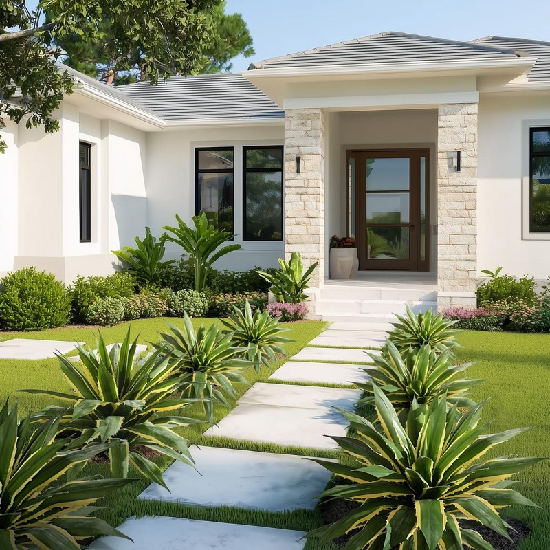 Yarmare Artificial Agave Plant Fake Agave Planters For Indoor Outdoor Faux gallery