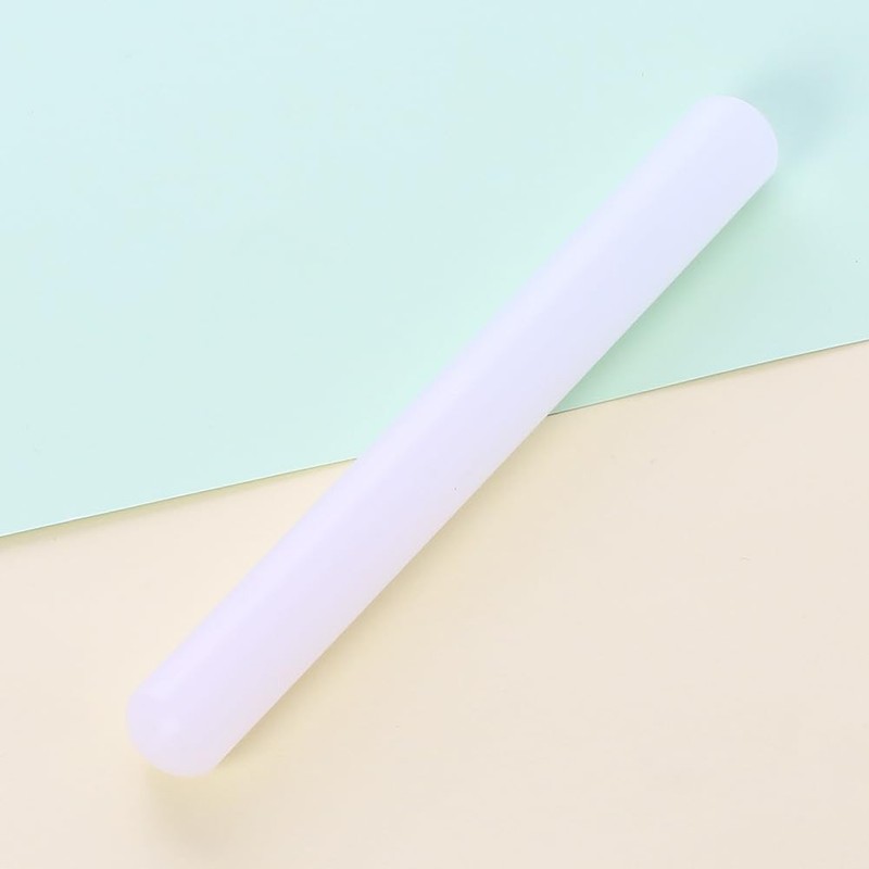 1 Piece PP Plastic Rolling Pin Fondant 23 x 2.5cm, White gallery