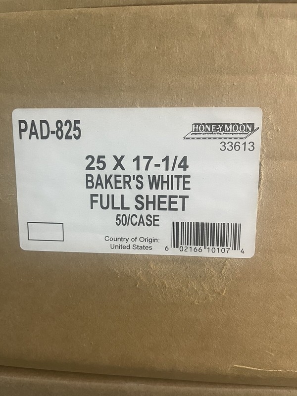 Baker’s Full Sheet Cake Board White – 26″L x 18″W 50 Per Case NEW sealed case