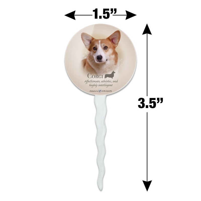 Corgi Dog Breed Cupcake Picks Toppers Decoration Set of 6 gallery