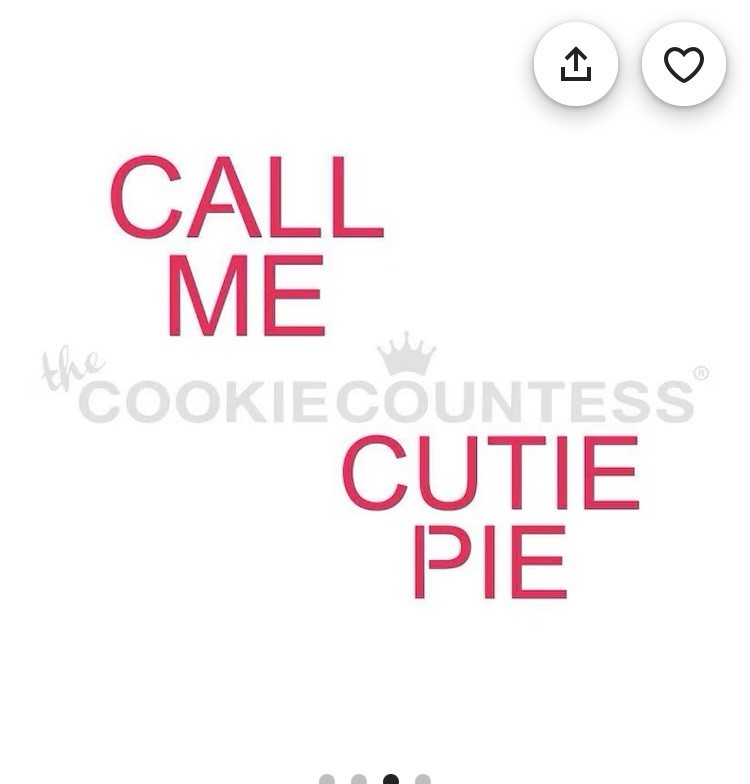 The Cookie Countess CONVERSATION HEARTS STENCIL Set Airbrush Stencil For Baking gallery