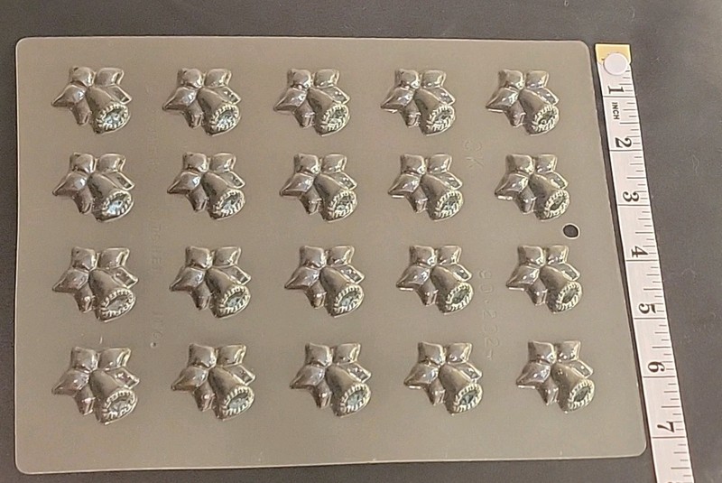 Mini 1.25″ Christmas Bells Pieces Chocolate Candy Mold