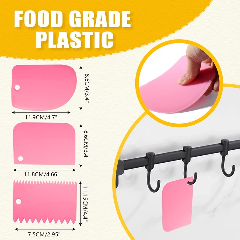 6 Pack Stainless Steel Icing Angled Cake Spatulas Frosting Scrapers 6 8 10 Inch gallery