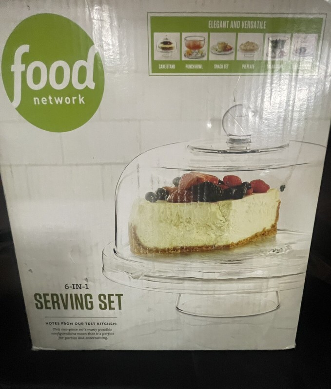 Versatile 6-in-1 Glass Cake Dome: Elegant Serving & Storage Solution Royalty Art