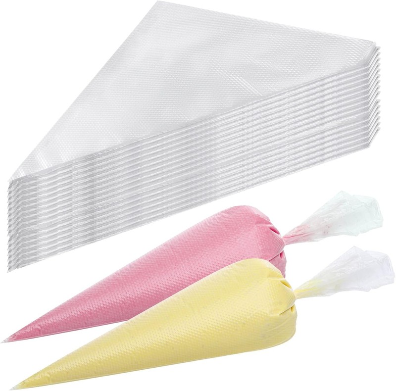 400 Pcs Piping Bags Disposable 12 Inch Anti-Burst Pastry Bags Tipless Icing