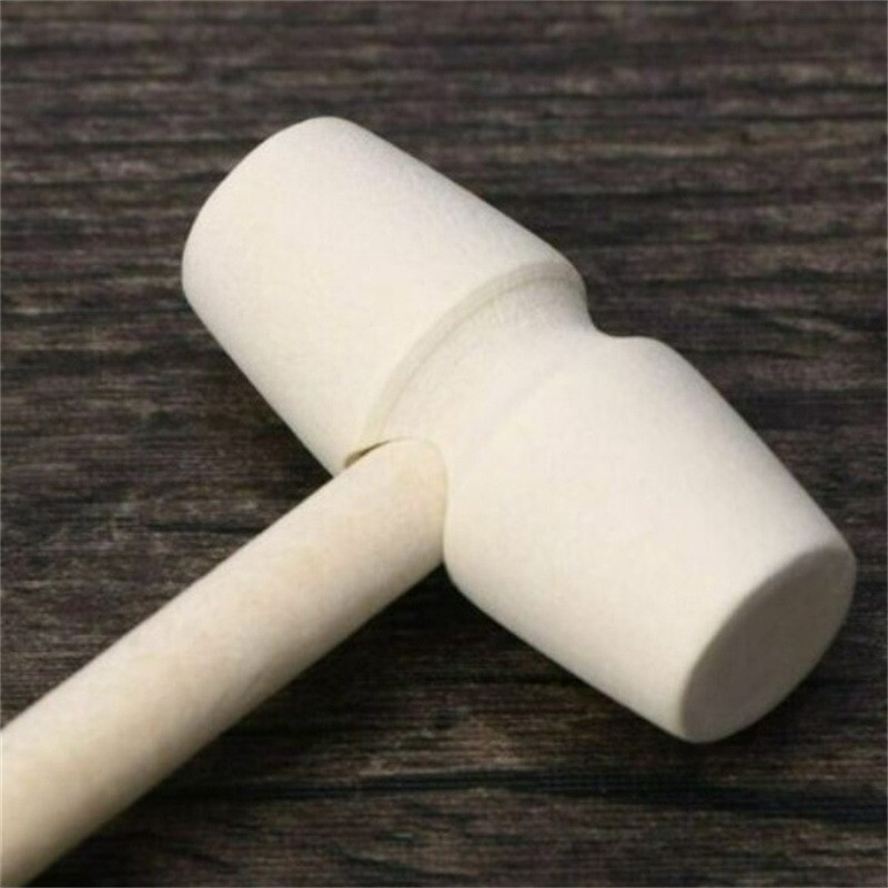Wooden Mini Hammer Ornaments Kids Flat Head Toys Small Carving Hammer Toy gallery