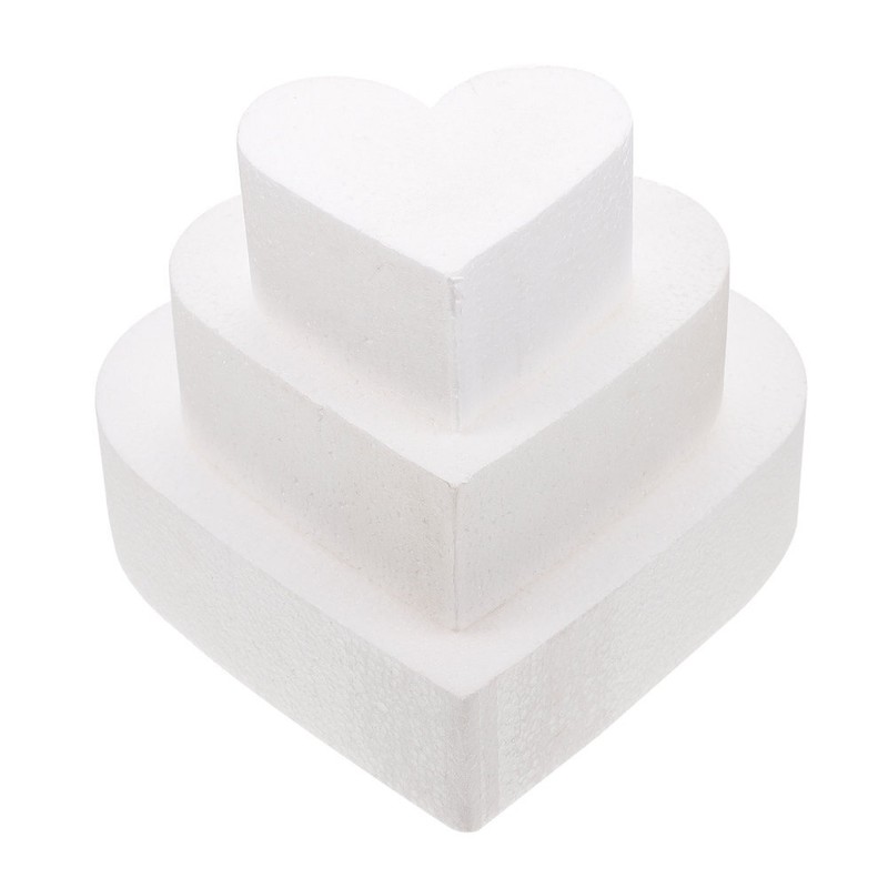 3pcs Dummy Cake Rounds Foams Cake Mold DIY Cake Modelling Party Decoration gallery