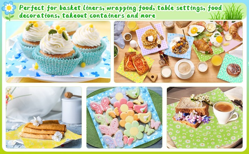 480Pcs Wax Paper Dry Waxed Deli Paper Sheets 12x12 inch Sandwich Wrap gallery