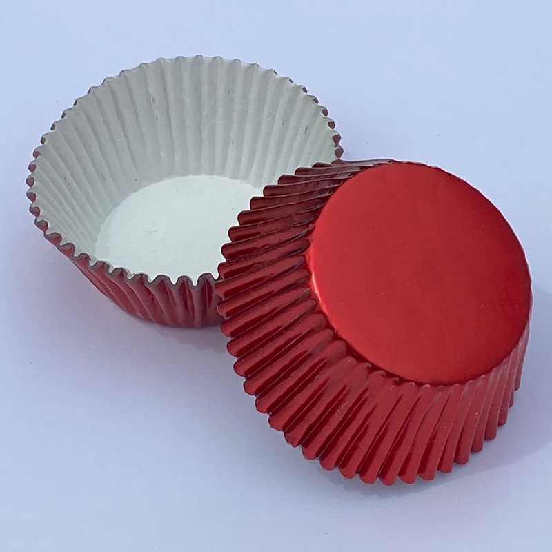 Red Foil Cupcake Liner – STANDARD size | 50 count Baking Cups *FREE SHIPPING*