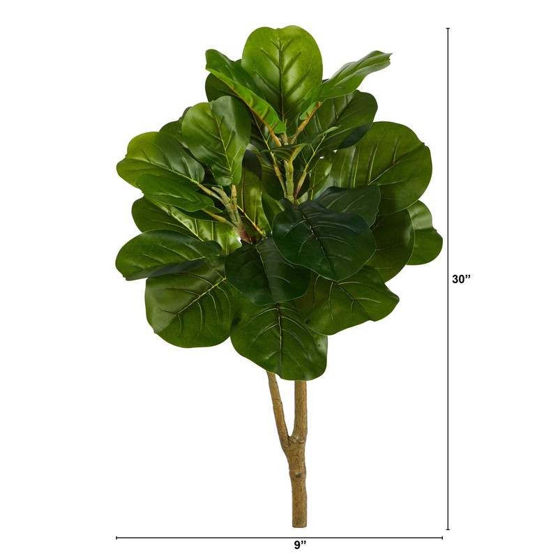 Nearly Natural 2.5Ft. Fiddle Leaf Fig Artificial Tree No Pot T2106 gallery