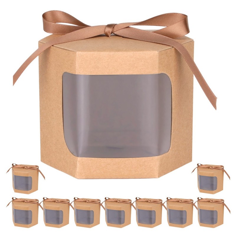 10 Pcs Cookie Packaging Bakery Take Out Containers Christmas Treat Boxes