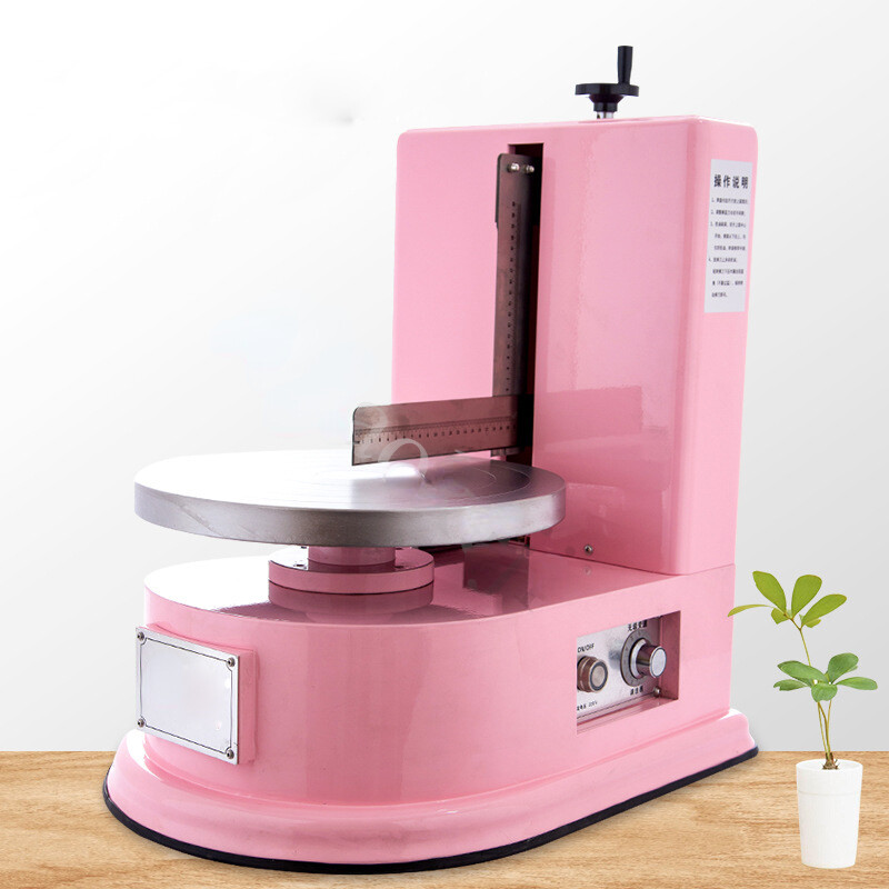 Automatic Birthday Cake Spreading Machine Round Cake Smoothing Machine Spreader