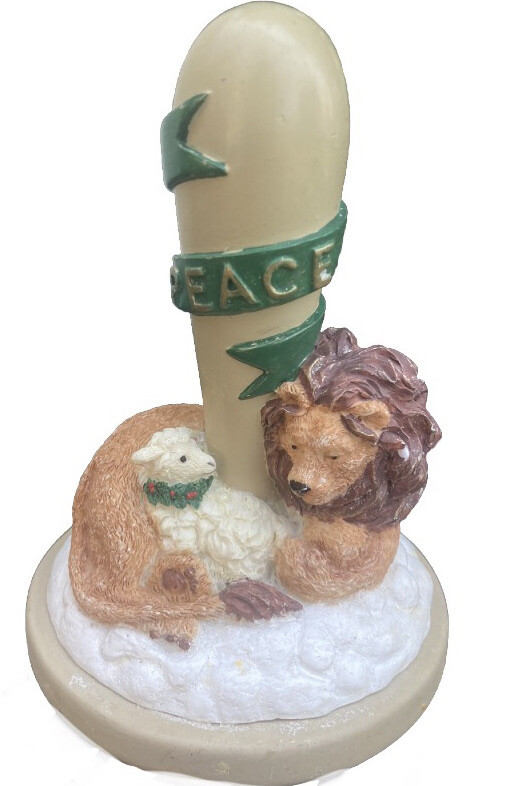 BROWN BAG COOKIE ART COOKIE PRESS MOLD STAMP 1998 LION & LAMB #48 DECORATIVE