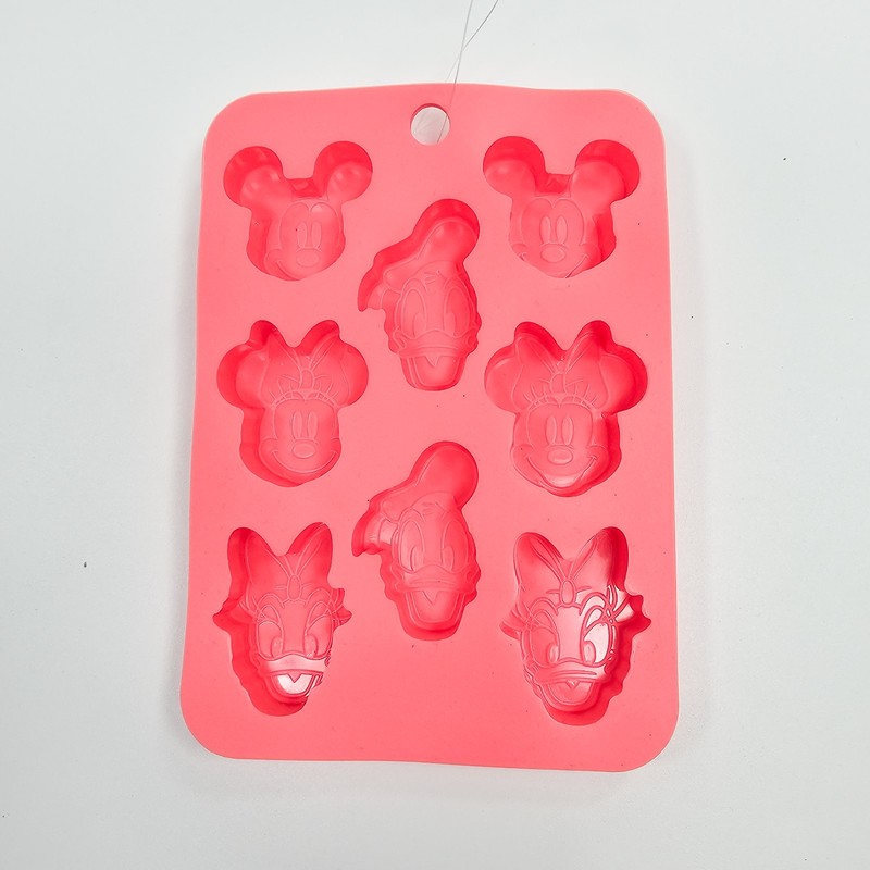 Mickey Minnie Donald Daisy Silicone Chocolate Candy Mold 8-Cavity Japan NW
