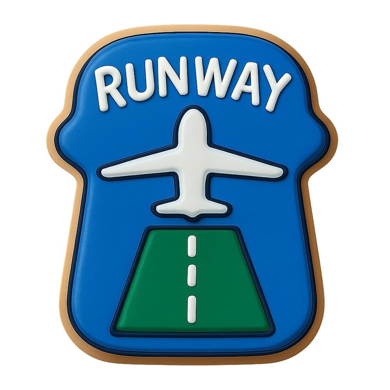 Aviation Theme Cookie Cutter Runway Jet – 2.9×4″ Creative Kitchen