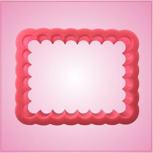 Scalloped Rectangle Cookie Cutter Medium 4.25 Inch