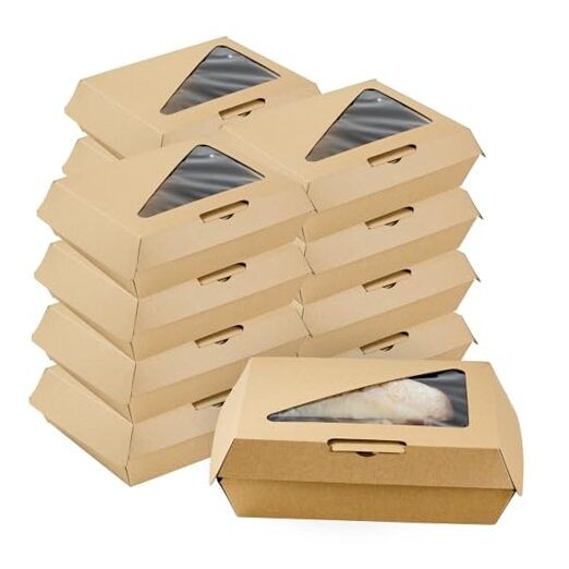-Eco Tek 7.75 x 6 x 2.75 Inch Clamshell Containers 7 3/4″ x 6″ x 2 3/4″ 100