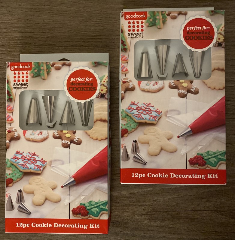 🧁 DECORATING KIT 2 PACK 12pc Each DISPOSABLE BAGS + TIPS For COOKIES & CAKES A7 gallery