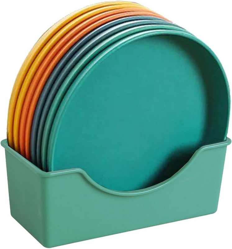 Appetizer Salad Plates, Dessert, Snack, Fruit Plate Set, Reusable Round