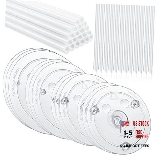 68 Pcs Plastic Cake Dowel Rods Set 20 Clear Plastic Dowel Rods12 Stacking and