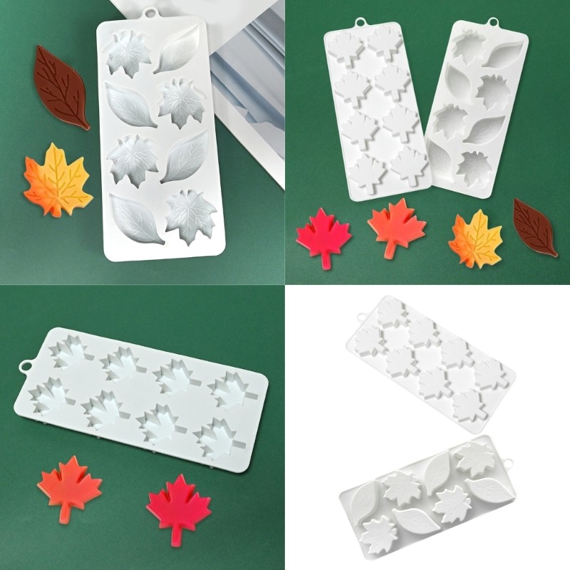 Maple Leaf Shape Silicone Molds Mousses Cake Molds Baking Decorating Tool gallery