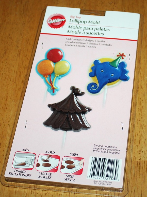 Wilton ~ BIG-TOP LOLLIPOP CANDY CHOCOLATE MOLD #2115-2116 – New 3 Designs