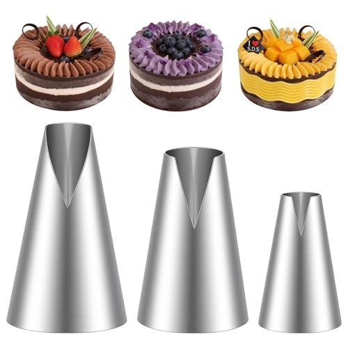 3 Pieces V-shaped Piping Tips Set, Russian Piping Tip Set, Cake Decorating gallery