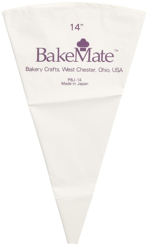 BakeMate Reusable Pastry Bag, 14″, Double-Coated Polyurethane Cake Piping Bag…