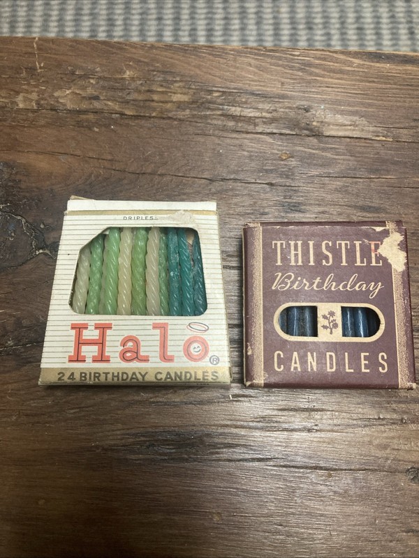 Vintage Birthday Candles Halo & Thistle